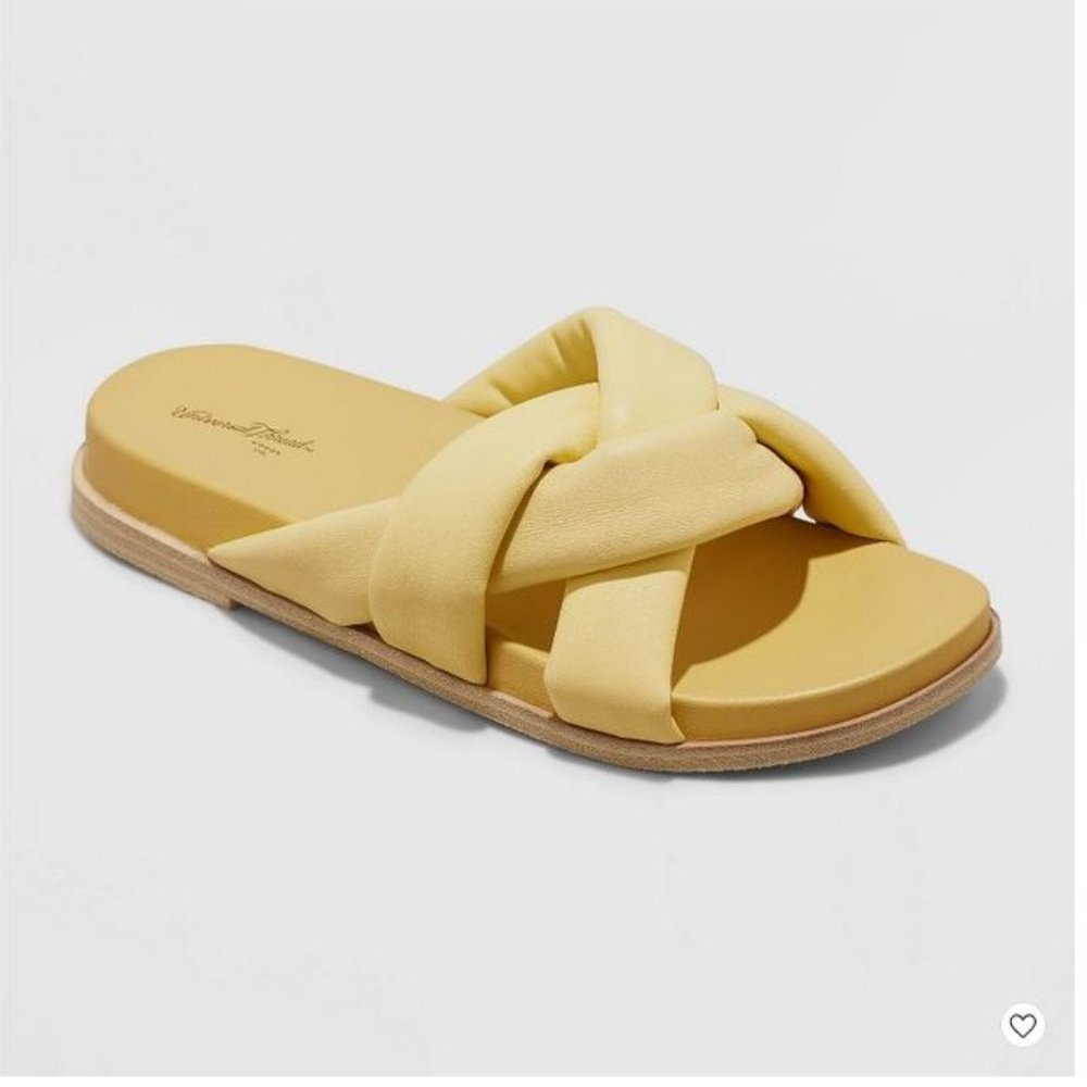 Women's Cosette Padded Slide Sandals - Universal Thread™ Yellow